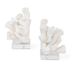 Uttermost Charbel White Bookends, Set/2