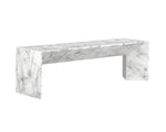 Nomad Bench - Marble Look  White