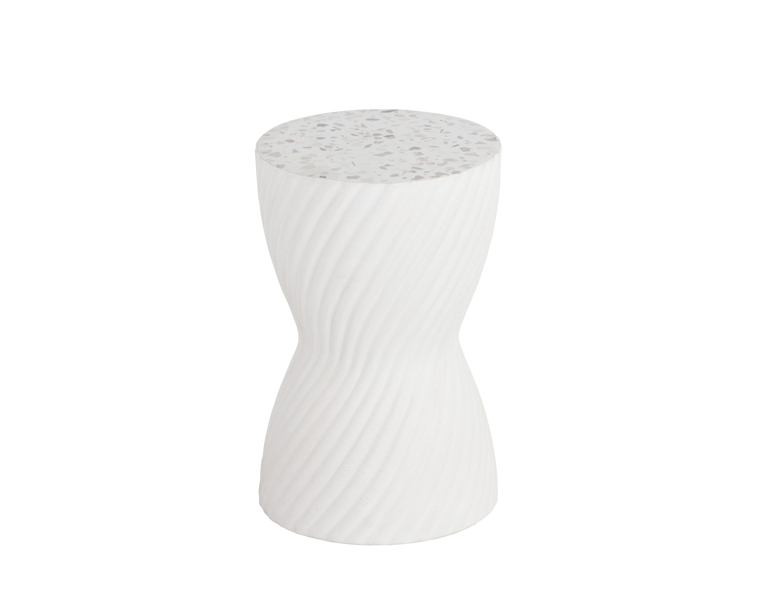 Cara End Table - Terrazzo