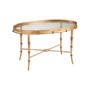Chelsea House Gold Bamboo Cocktail Table - 380040