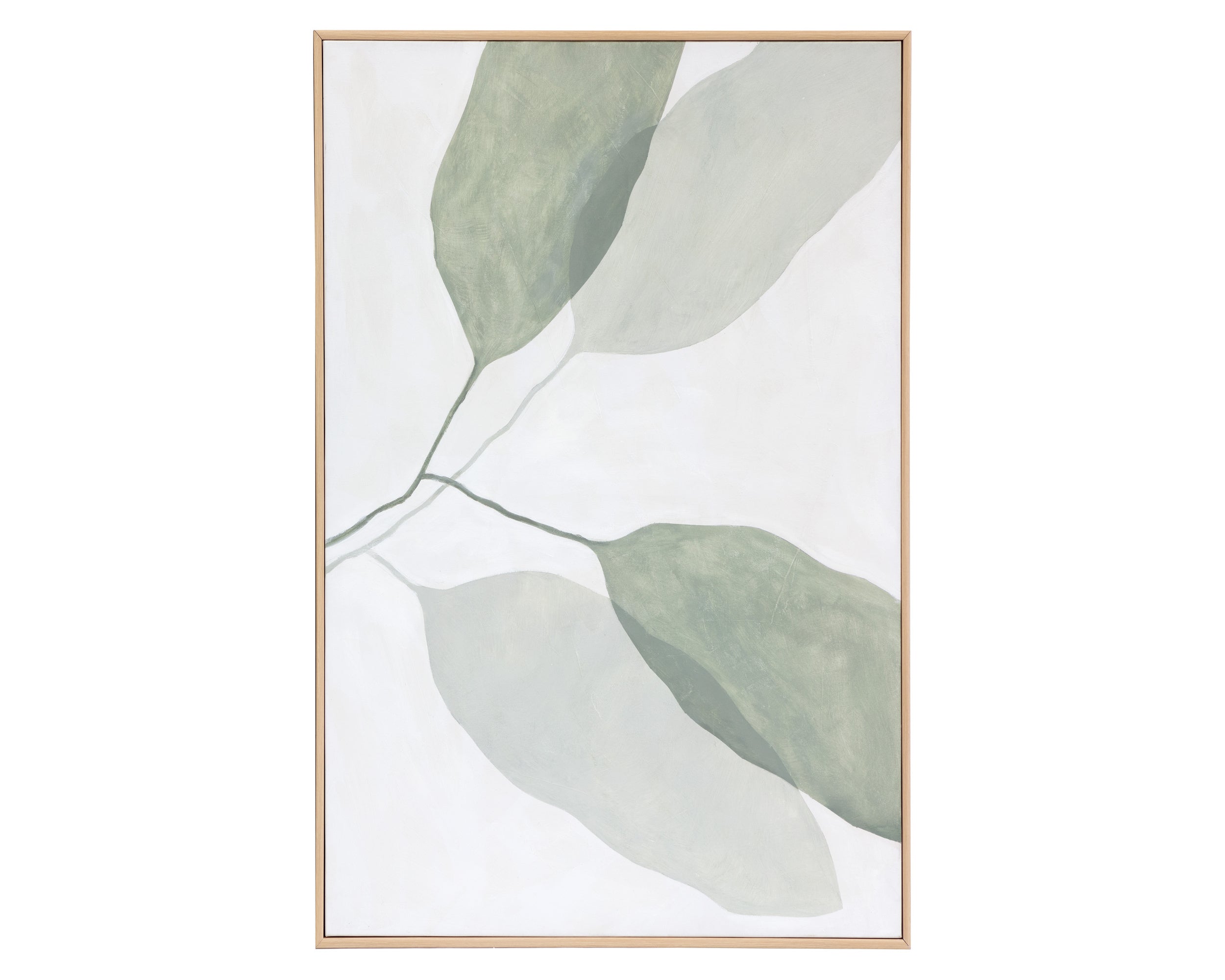 Calm Reflection (Set Of 2) - 40" X 50"  Natural Floater Frame