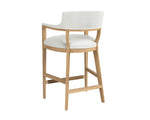 Brylea Barstool - Natural  Heather Ivory Tweed