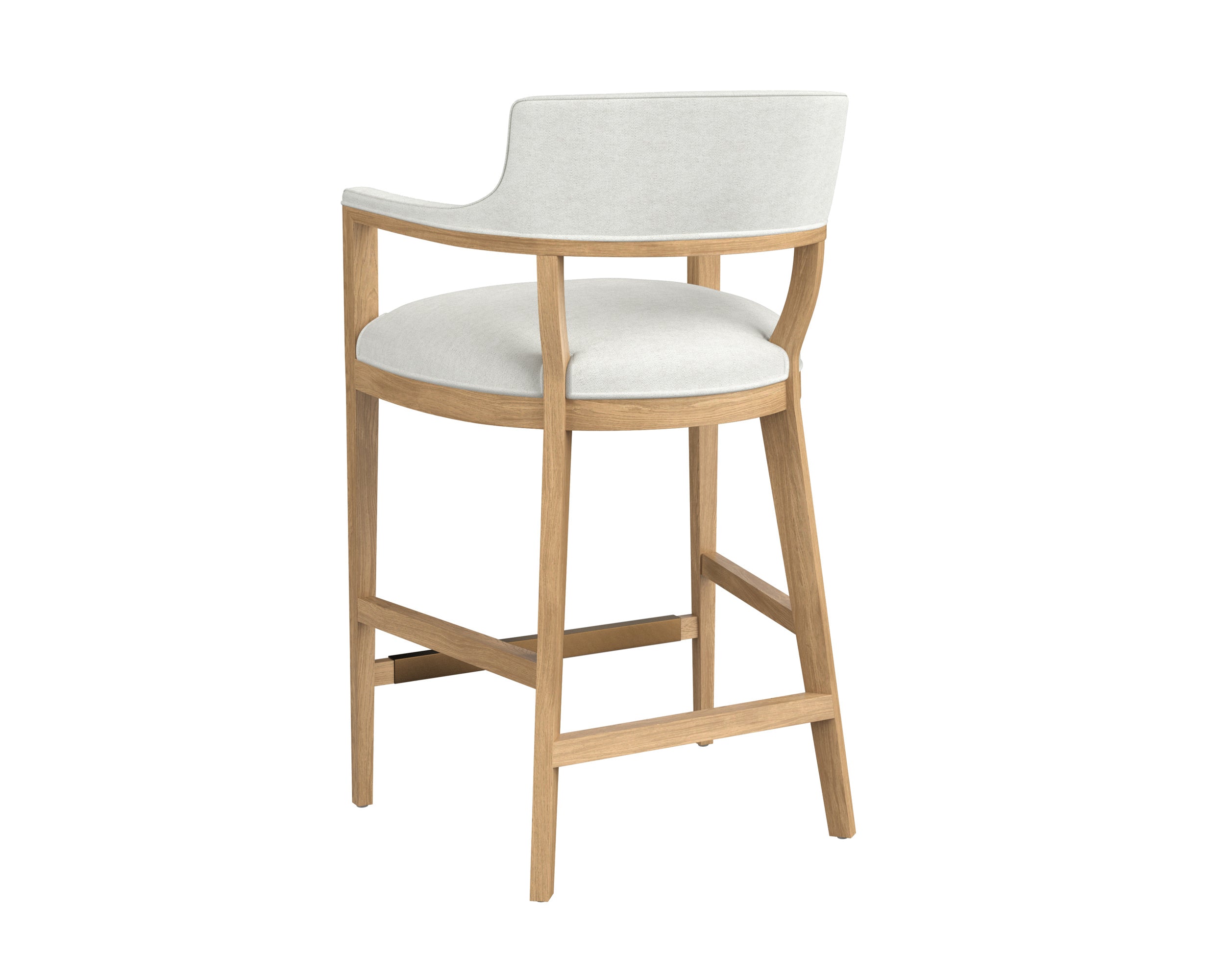 Brylea Barstool - Natural  Heather Ivory Tweed