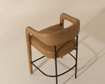 Mavia Counter Stool - Ludlow Sesame Leather