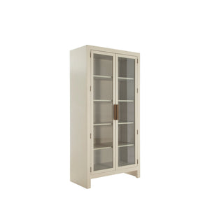 Gabby - Newington Ash Oak Bookcase - 4 Shelves, Cerused Natural - SCH-175445