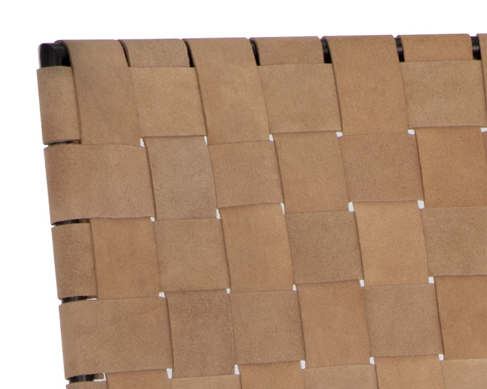 Omari Barstool - Suede Light Tan Leather