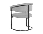 Marris Dining Armchair - Gunmetal  Belfast Heather Grey