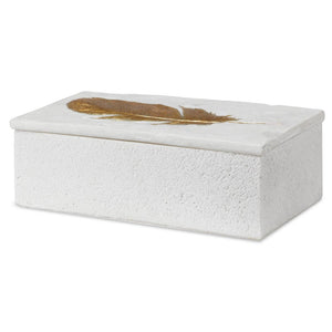 Uttermost Nephele White Stone Box