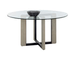 Rejane Dining Table Base - Black  Taupe