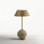 Antique Brass/Beige Travertine