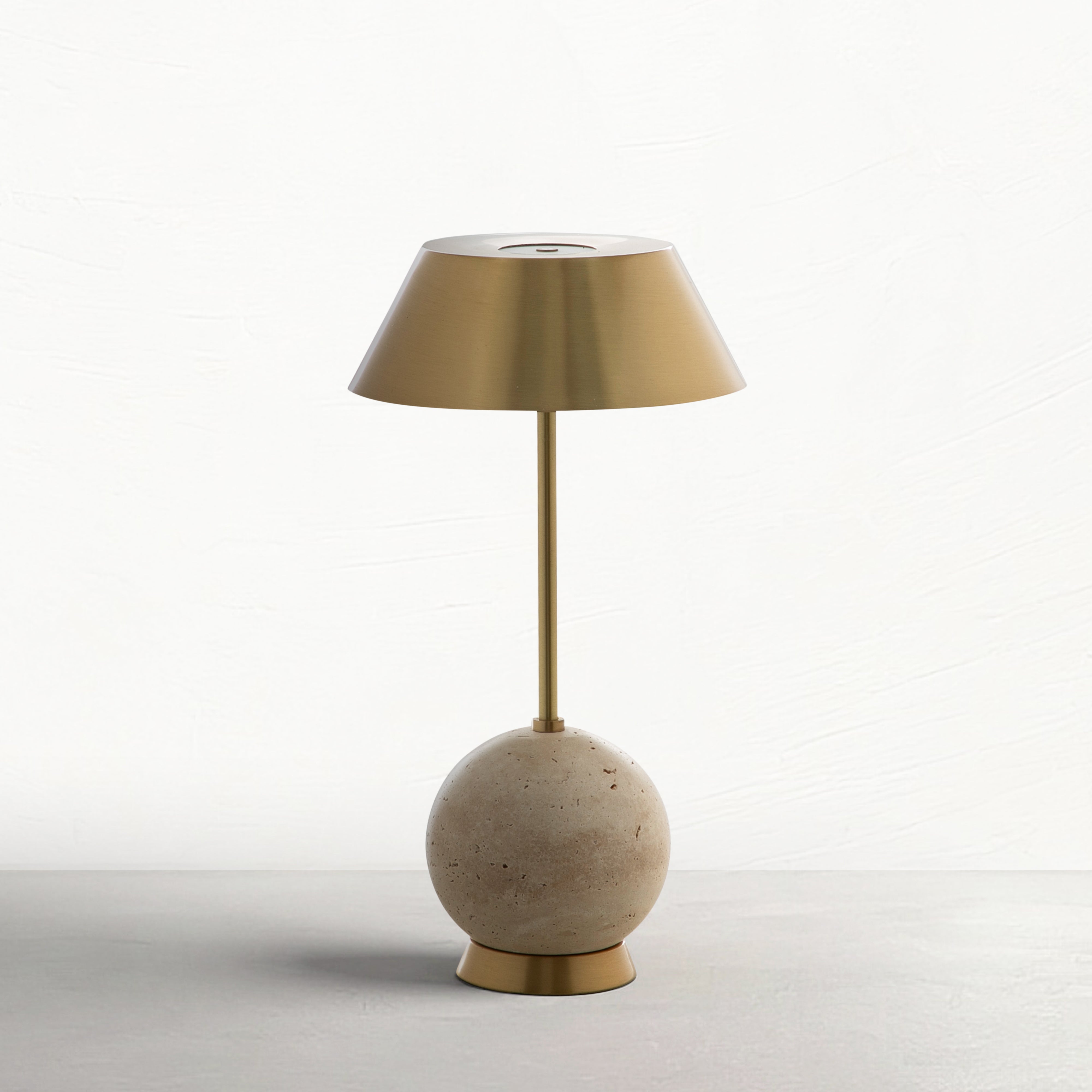 Antique Brass/Beige Travertine