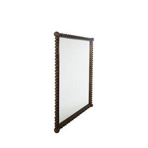 Gabby - Beau Rectangle Accent Mirror - Antique Brown - SCH-175206