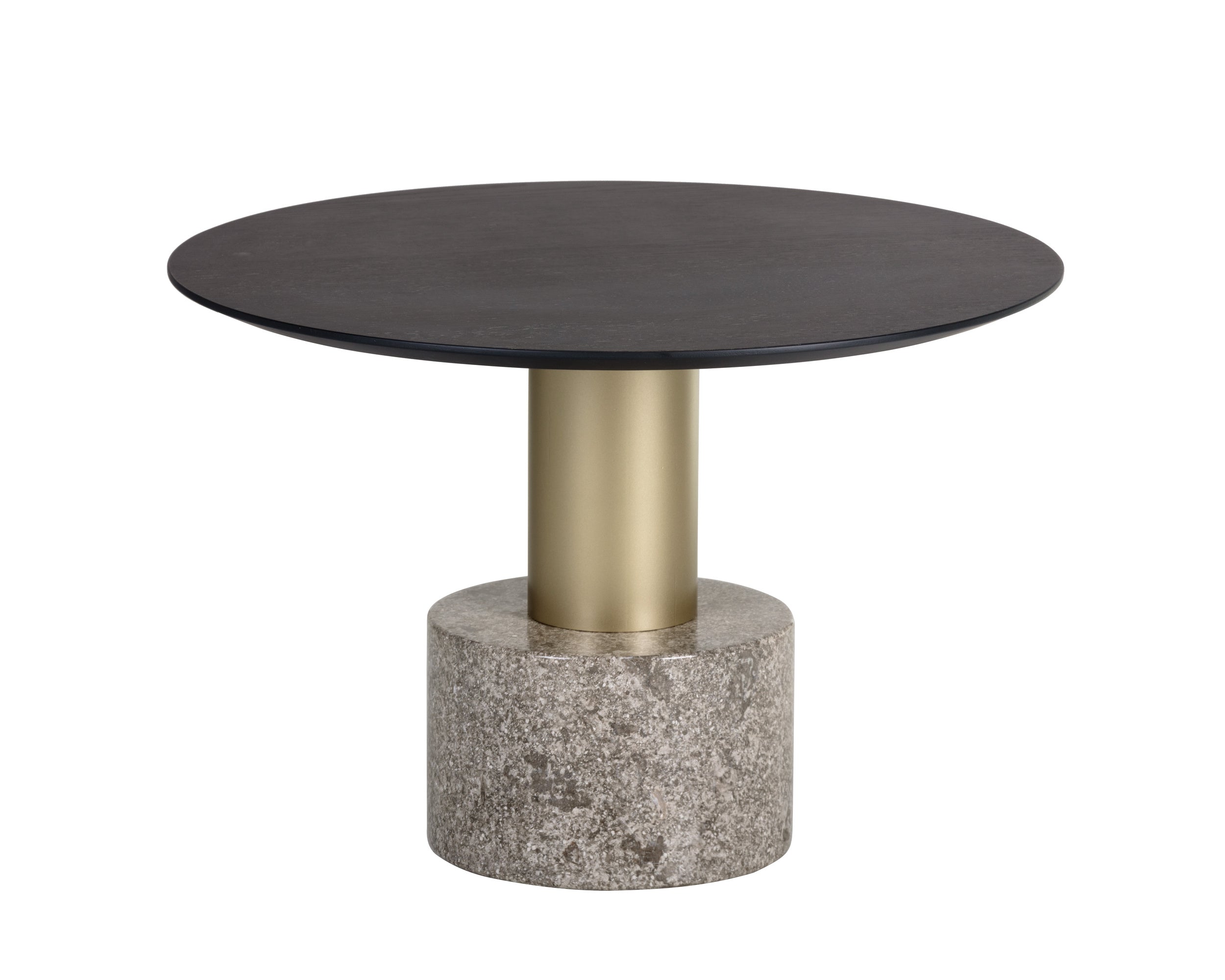 Monaco Coffee Table - Gold  Grey Marble / Charcoal Grey