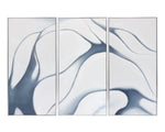 Meditation (Set Of 3) - 30" X 60"  Silver Floater Frame