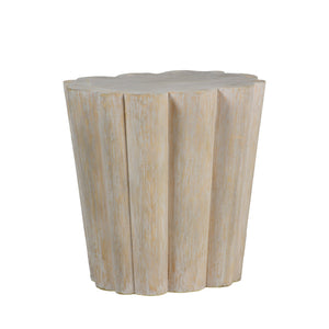 Gabby - Bree Resin Tubular Pedestal Side Table - SCH-155200