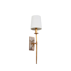 Gabby - Garnet Metal Gilded Gold Wall Sconce - SCH-155760
