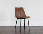 Drew Dining Chair - Black  Bravo Cognac
