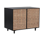 Omari Sideboard - Suede Light Tan Leather