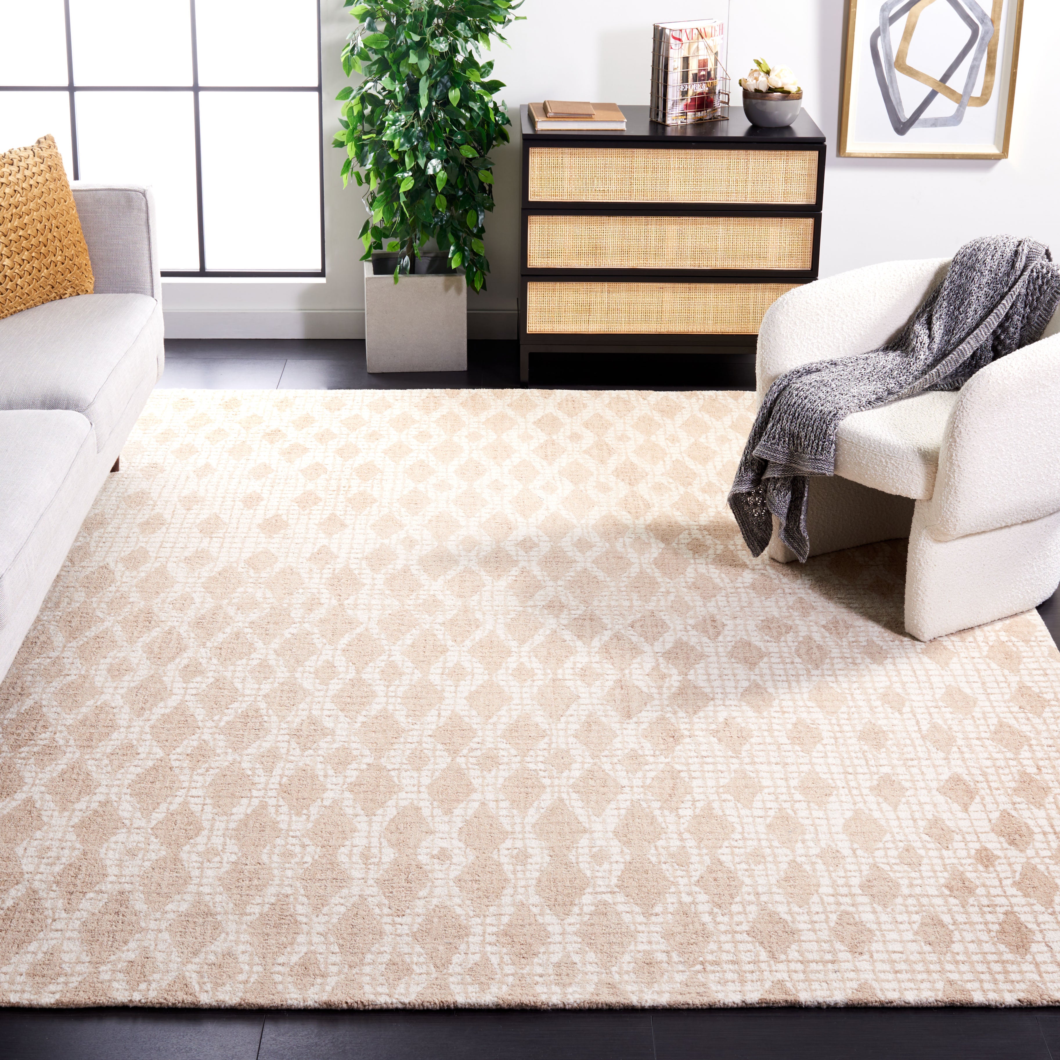 Safavieh Abstract 206 Rug, ABT206 - Beige / Ivory