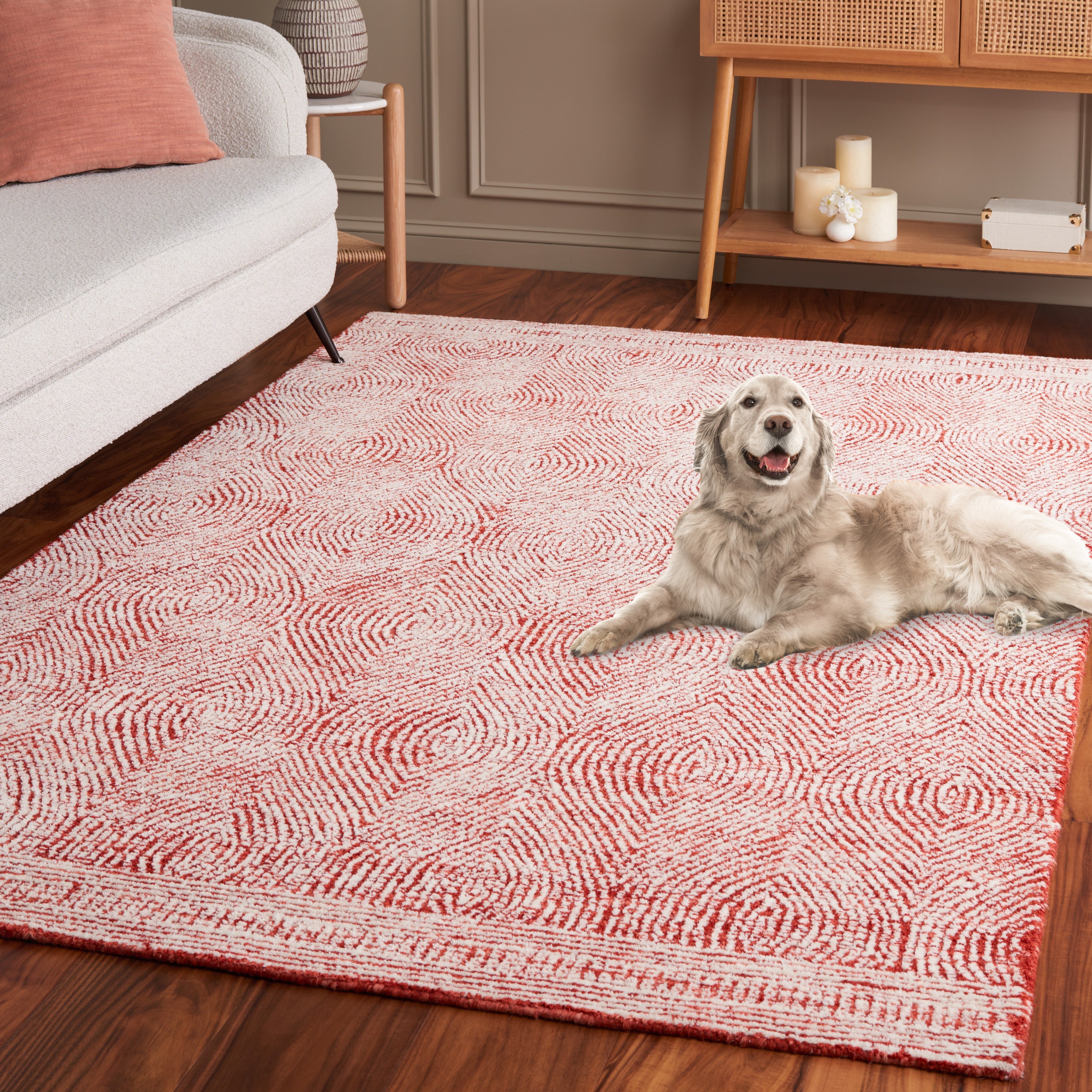 IVORY / RED