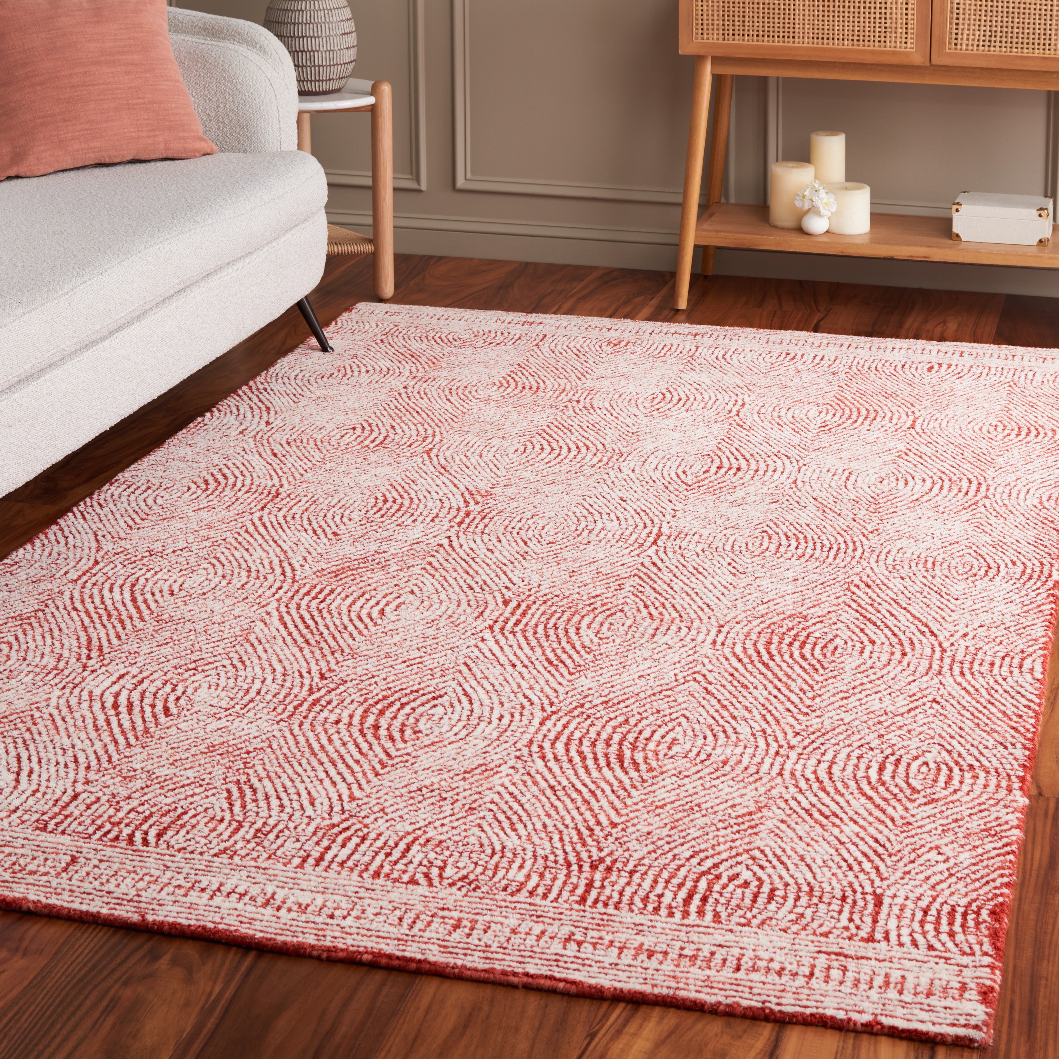 IVORY / RED