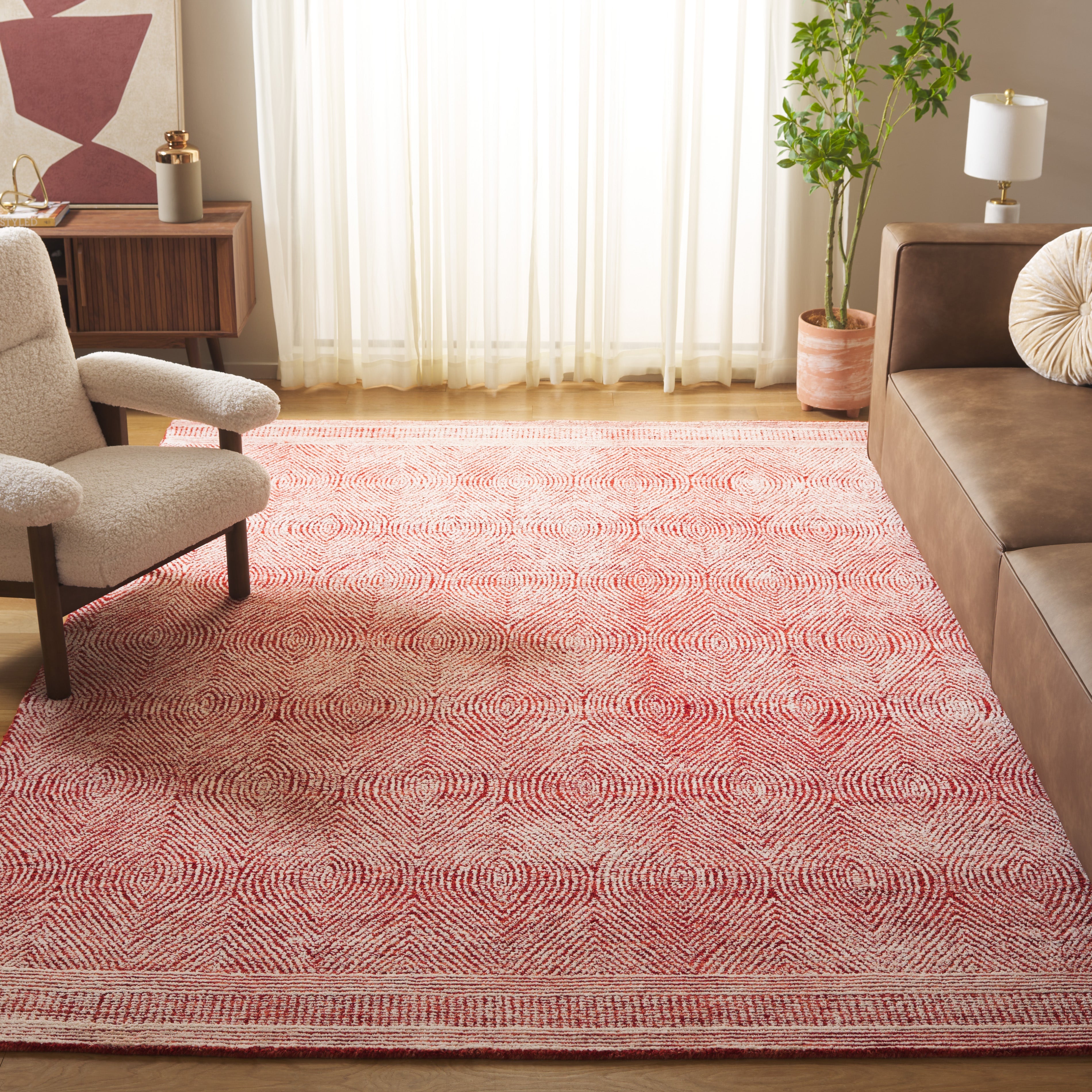 IVORY / RED
