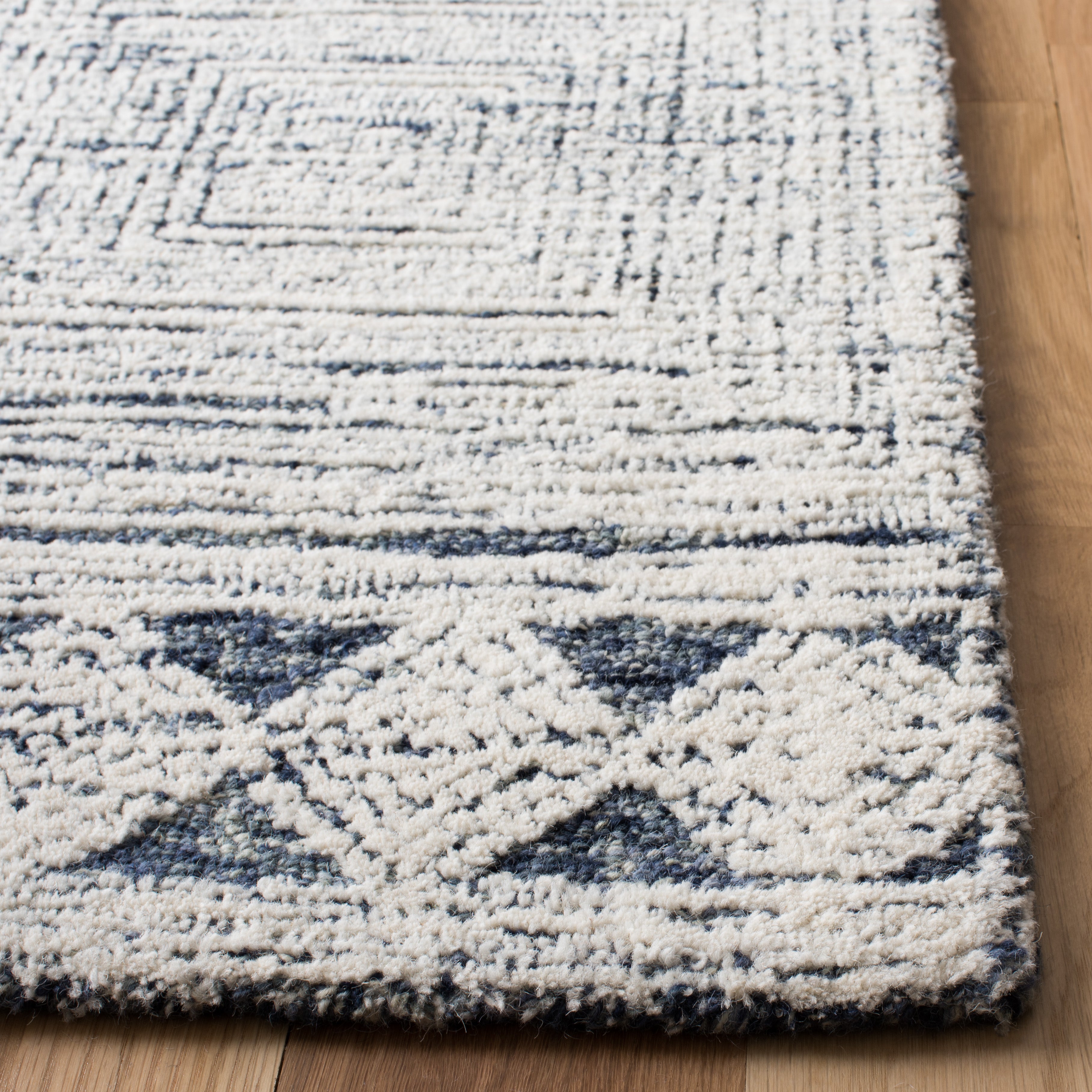 Safavieh Abstract 349 Rug, ABT349 - Ivory / Navy
