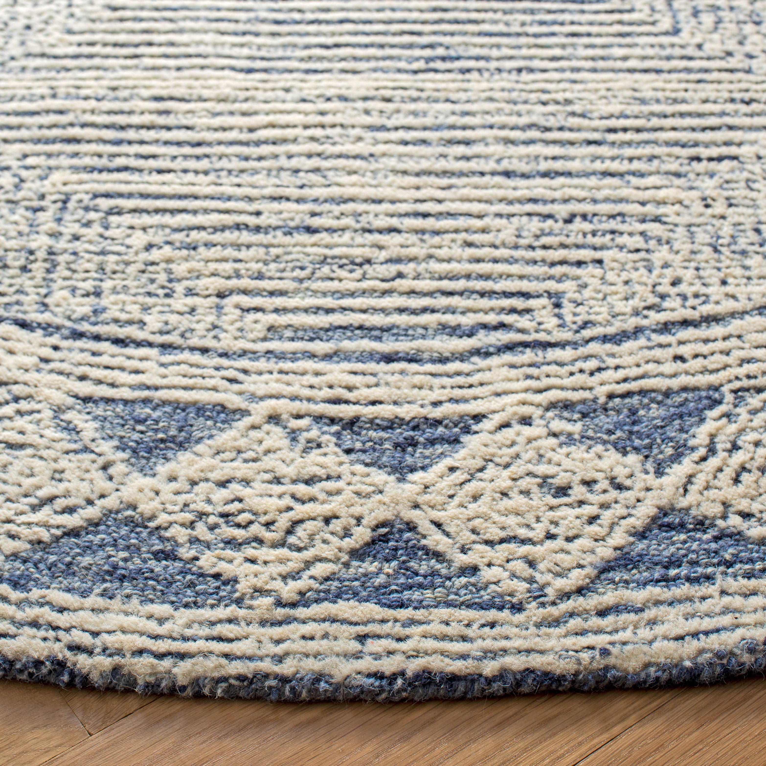 Safavieh Abstract 349 Rug, ABT349 - Ivory / Navy