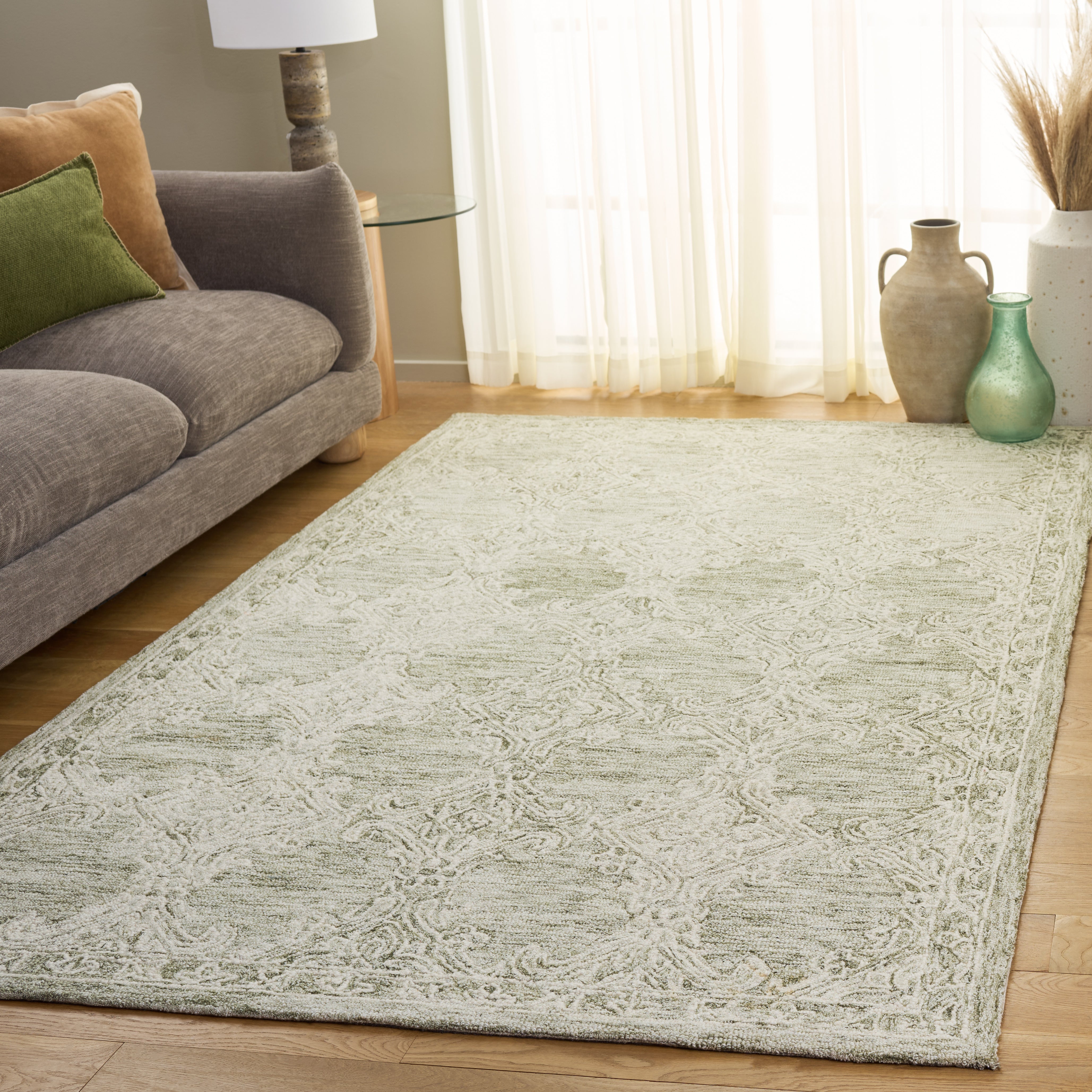 GREEN / IVORY
