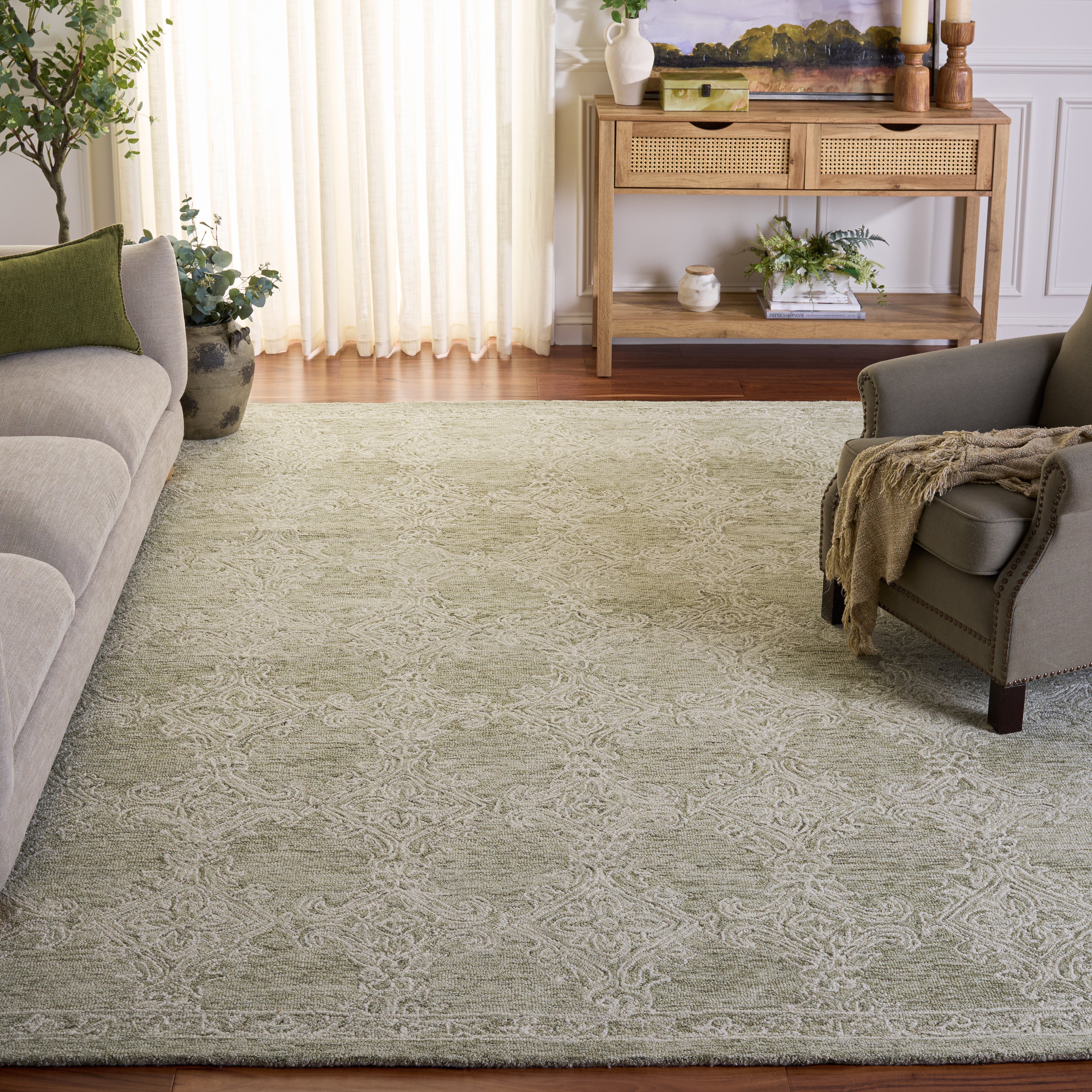 GREEN / IVORY