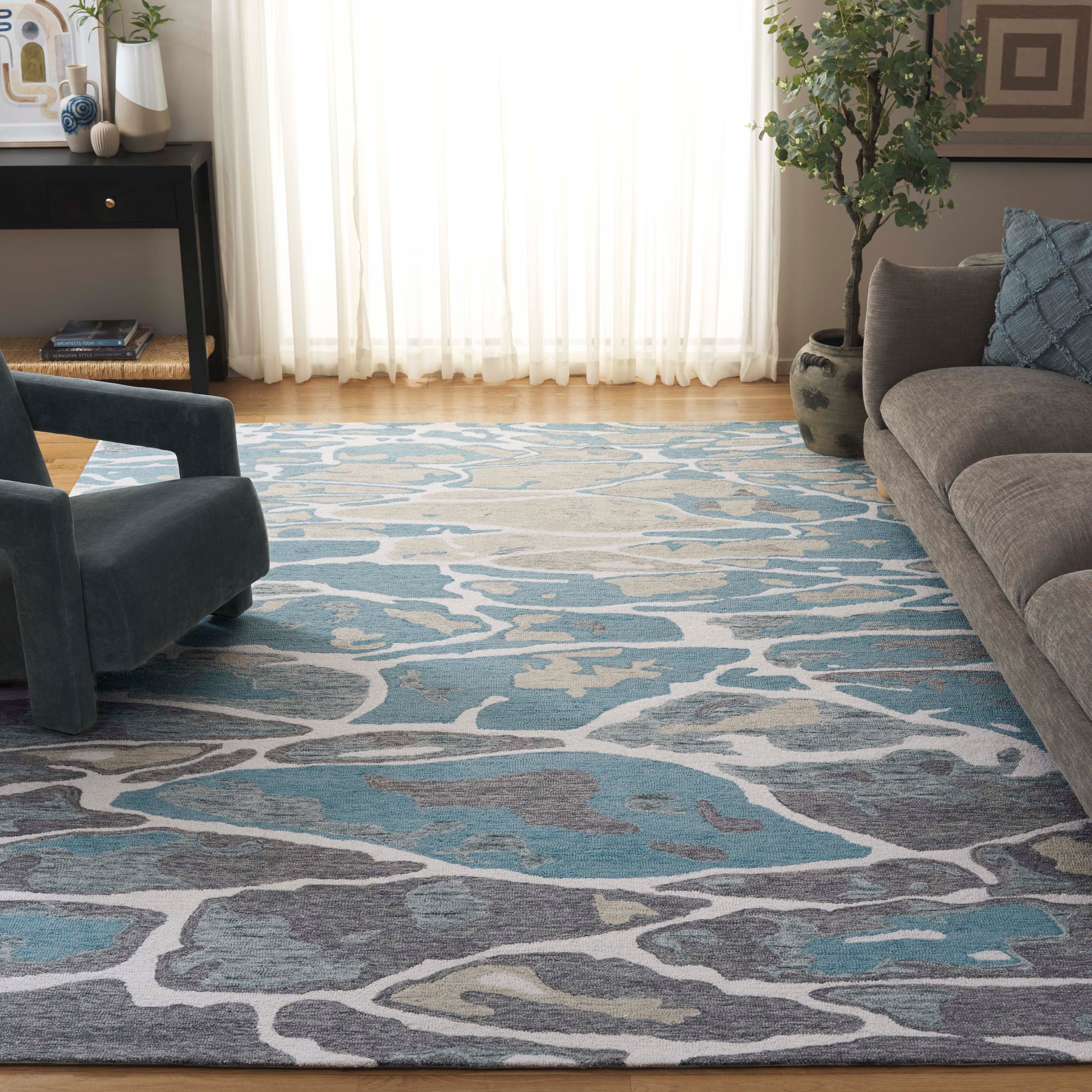 BLUE / IVORY
