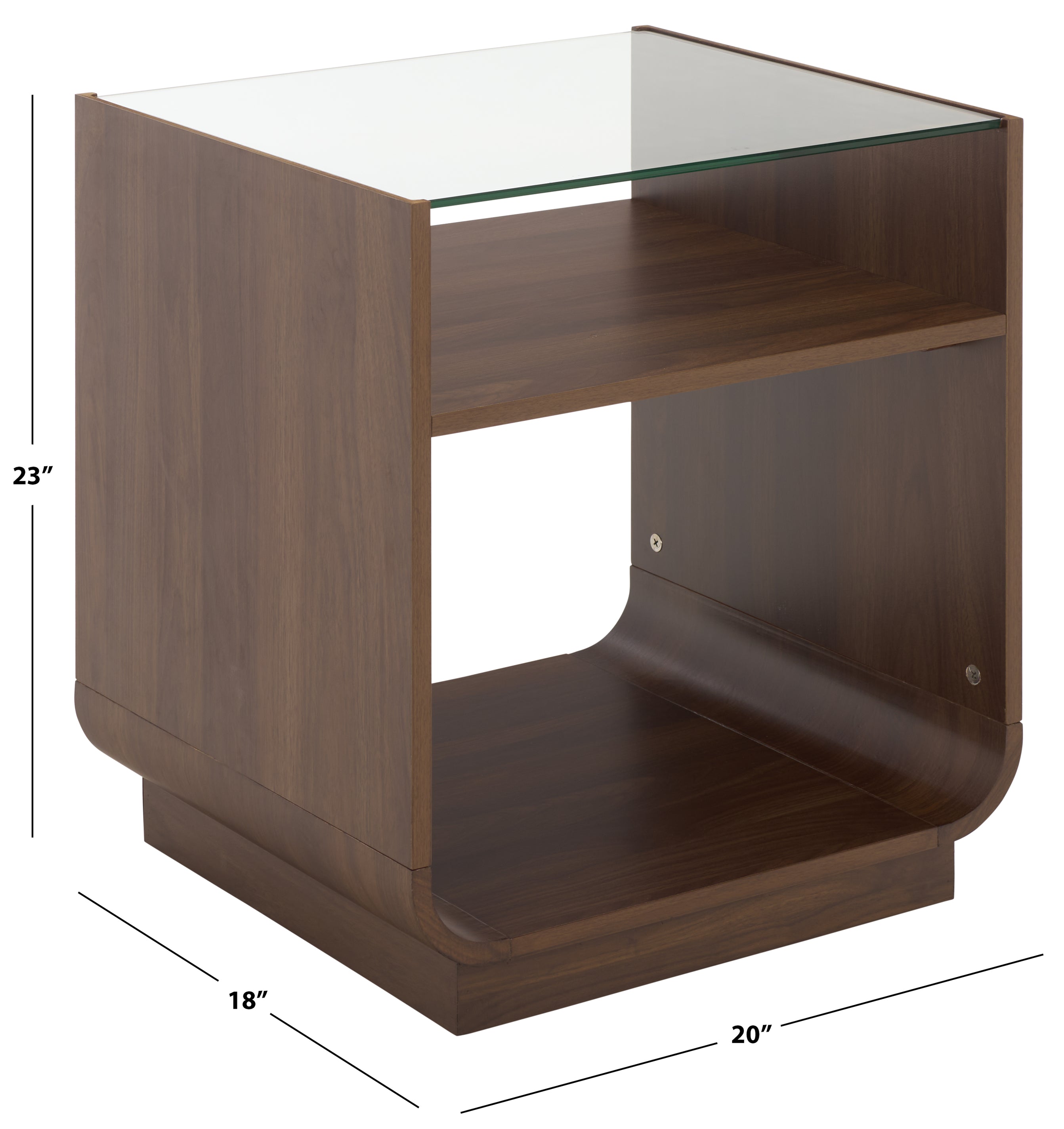 WALNUT / GLASS
