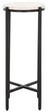 Safavieh Baker Drink Table, ACC3721 - White Marble / Black Legs