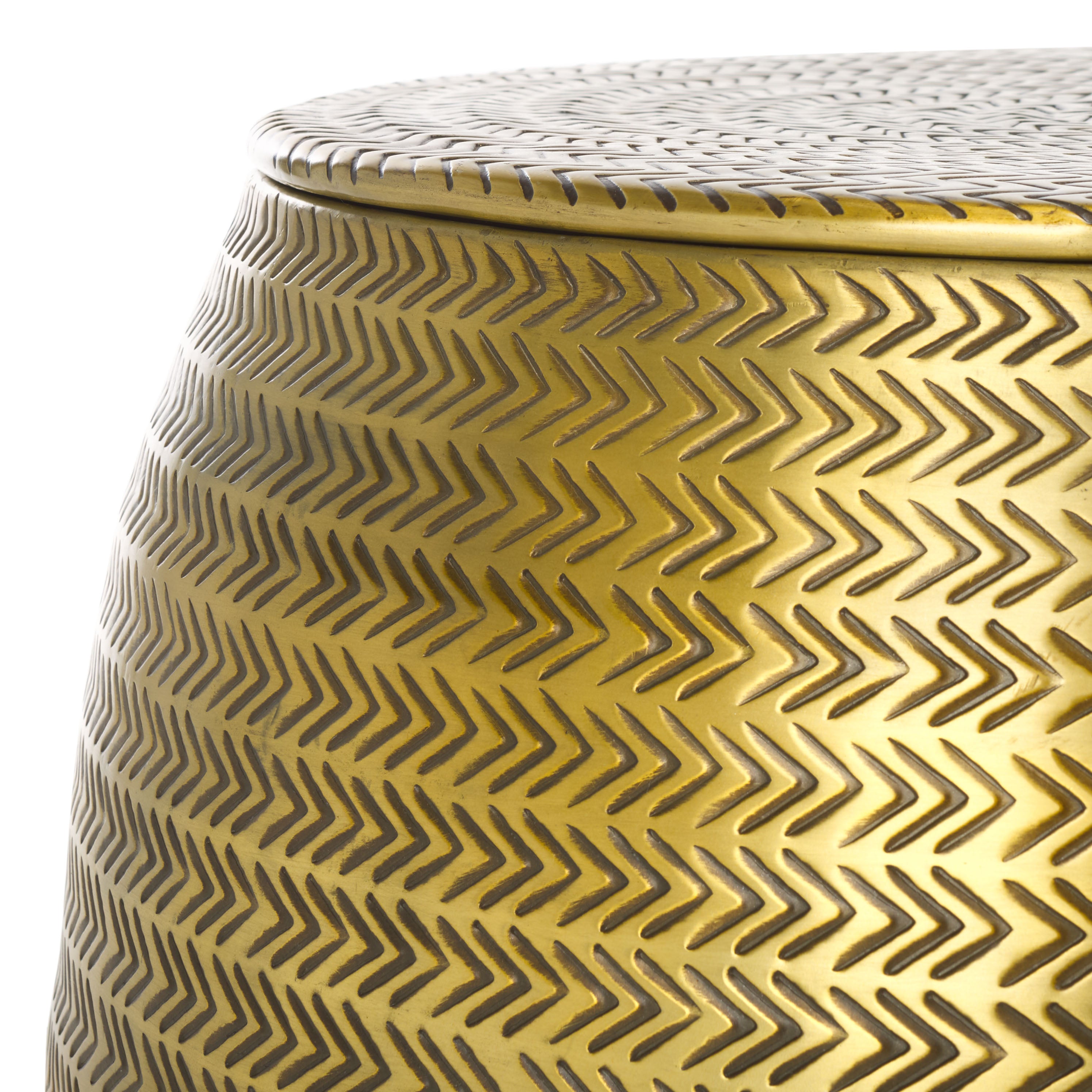 Safavieh Apoline Side Table With Storage, ACC5500 - Antique Brass