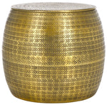 Safavieh Apoline Side Table With Storage, ACC5500 - Antique Brass