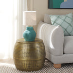 Safavieh Apoline Side Table With Storage, ACC5500 - Antique Brass