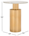 Safavieh Capucine Side Table, ACC5501 - Copper Marble  / Copper