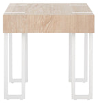 Safavieh Aberton End Table, ACC7002 - Natural / White