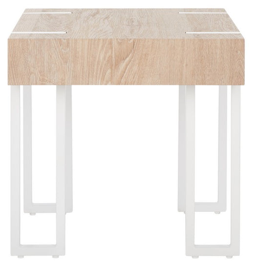 Safavieh Aberton End Table, ACC7002 - Natural / White