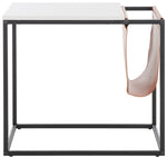 Safavieh Eugenia Side Table, ACC8007 - White / Brown / Black