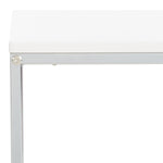 Safavieh Eugenia Side Table, ACC8007 - White/ Brown / Chrome