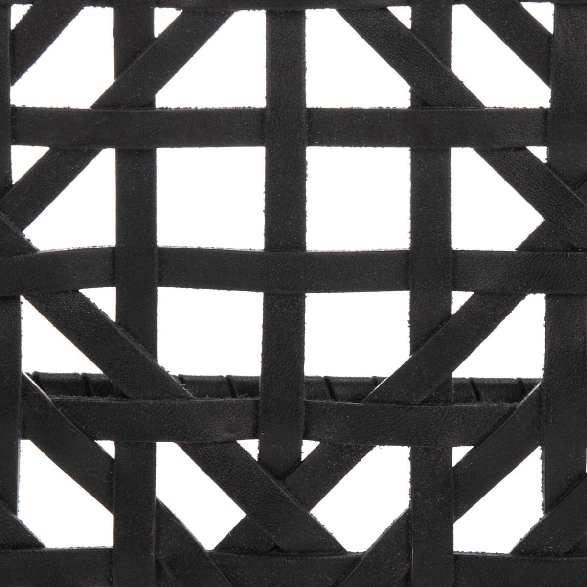 Safavieh Munro Leather Woven Accent Chair, ACH1005 - Black