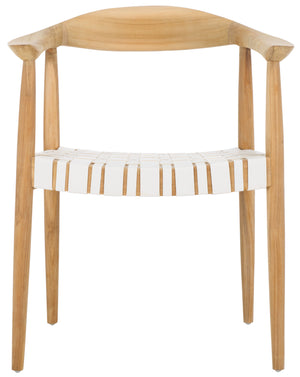 Safavieh Baden Leather Woven Arm Chair, ACH1203