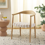 Safavieh Baden Leather Woven Arm Chair, ACH1203 - White / Natural