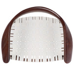 Safavieh Baden Leather Woven Arm Chair, ACH1203 - White / Brown