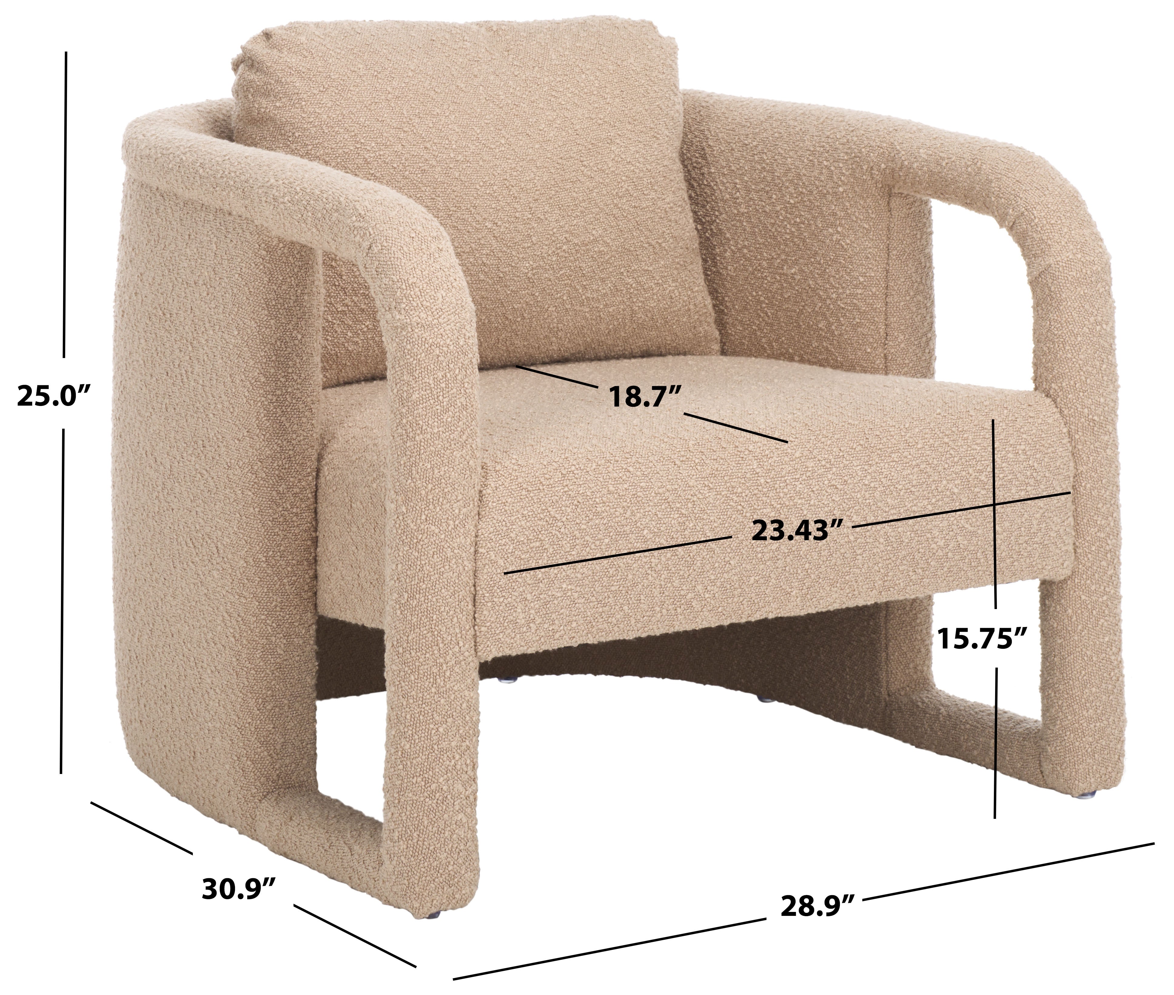 Safavieh Fifer Accent Chair , ACH1304 - Tan