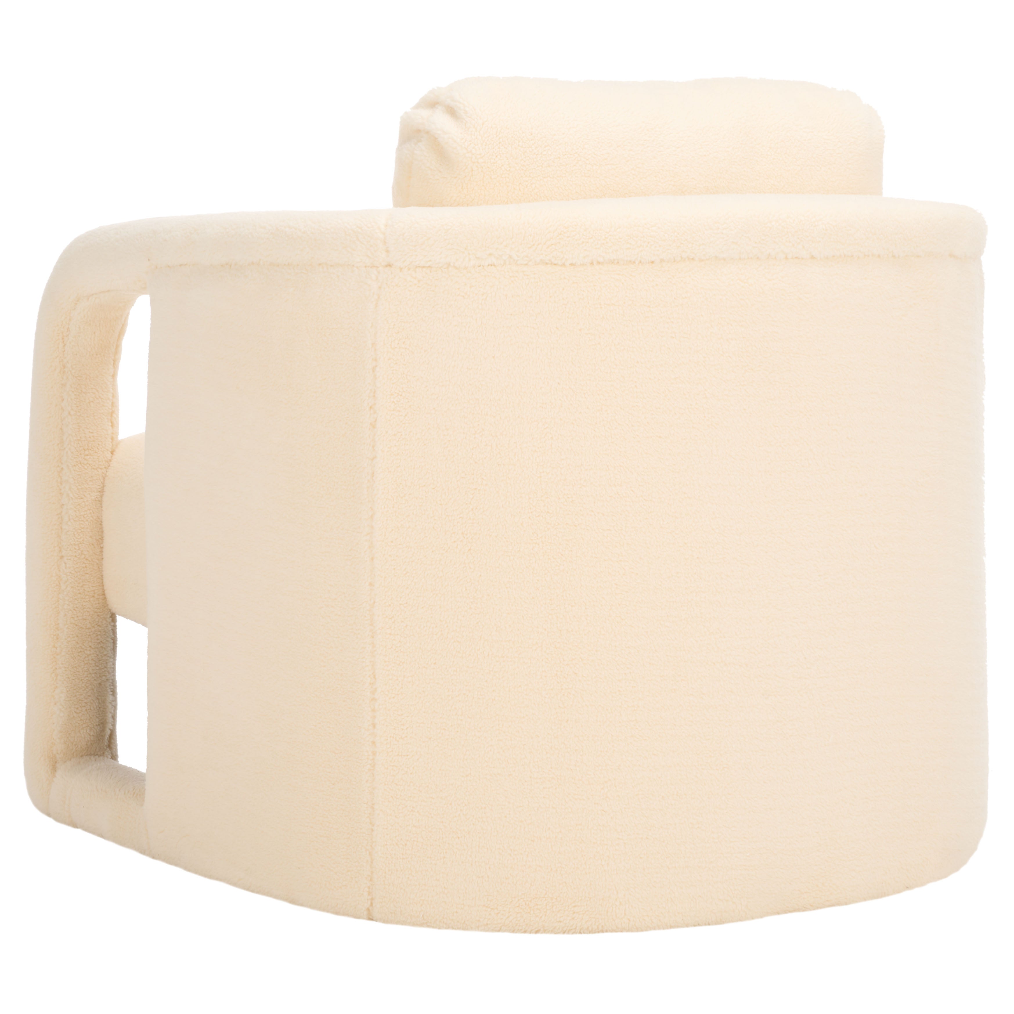 Safavieh Fifer Accent Chair , ACH1304 - Cream Faux Shearling