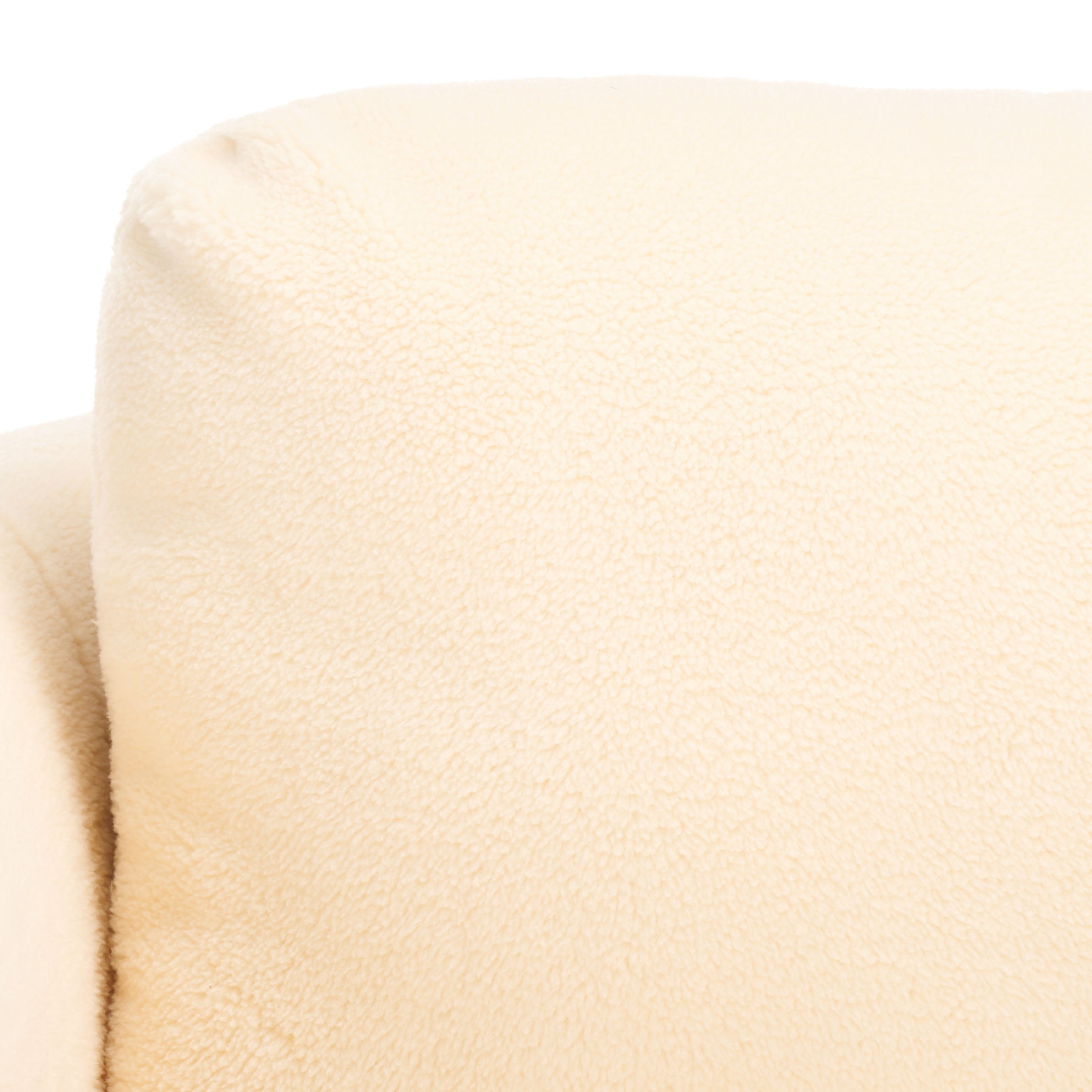 Safavieh Fifer Accent Chair , ACH1304 - Cream Faux Shearling