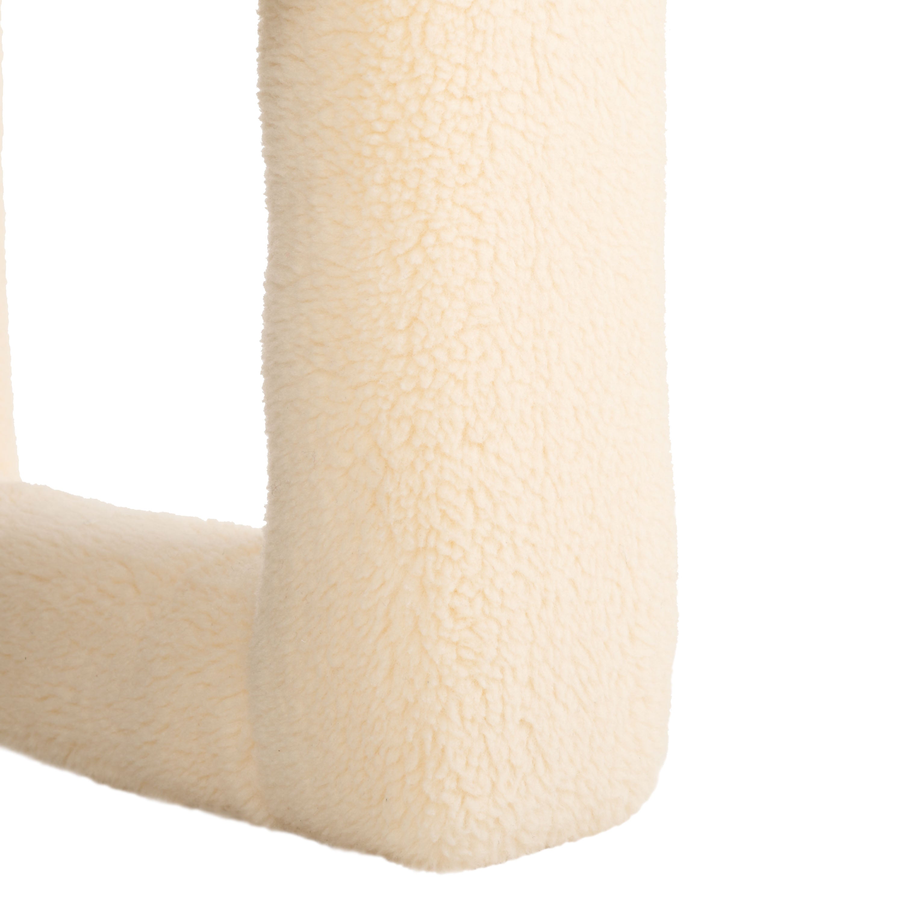 Safavieh Fifer Accent Chair , ACH1304 - Cream Faux Shearling