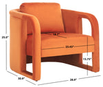 Safavieh Fifer Accent Chair , ACH1304 - Rust